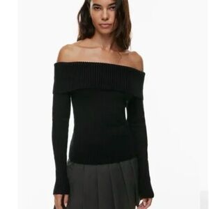 Aritzia Sunday Best Off Shoulder Sweater